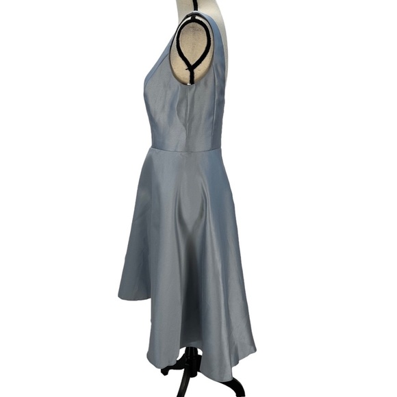Alfred Sung Sleeveless High Low Cocktail Dress - Grey - size 6 - Picture 4 of 8